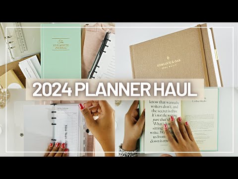 2024 Planner Haul! Hemlock & Oak Dailly, Christina Planning Budget Planner, Five Minute Journal, etc