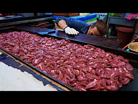 All You Can Eat Pork Offal, Moran Market Legend - Korean street food