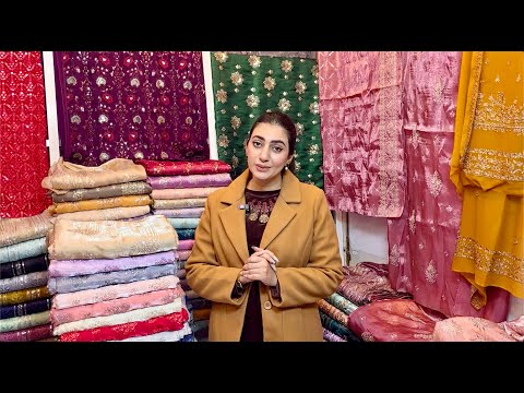 Embroidered Sheesha Silk & Chiffon Suits for 4k to 6K | Full 4pc Suits | Raw Silk on Sale for 5k