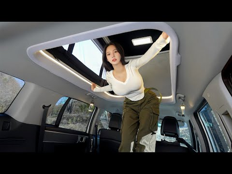 🚐 Luxury Camping in an Automated Pop-Up Tent Camper Van