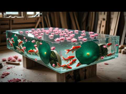 Turning My Wife's "Crazy" Dream into a Stunning The "Koi Pond" Epoxy Table