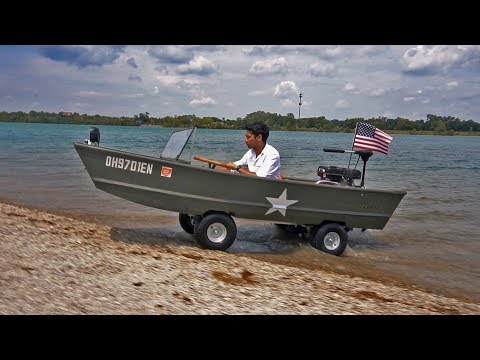 HOMEMADE Boat Car!! (Amphibious Vehicle gokart)