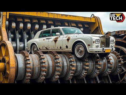 Most Dangerous Crushing & Shredding Machines That Obliterate Anything – Fast Car Destruction Part 18