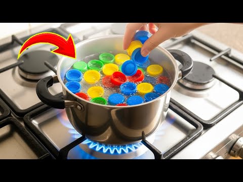 GREAT IDEA! Many people don't know that boiling plastic bottle caps and make dollars.