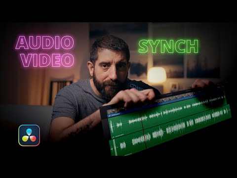 How to SYNCH video and external audio - Easy in Resolve!