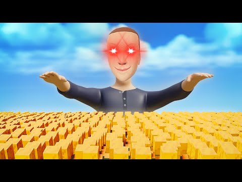 10,000 Villagers VS SuperMeme Disasters in Minecraft