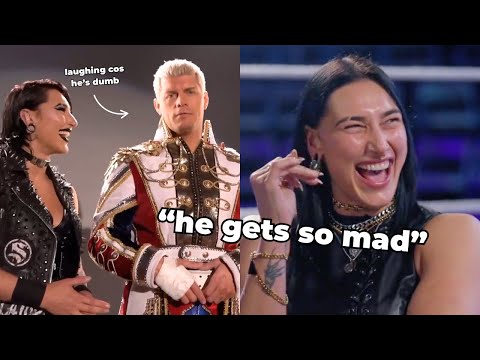 cody rhodes and rhea ripley being lowkey frenemies