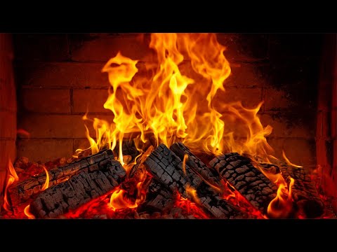 Cozy Fireplace (3 Hrs) with Hypnotic Color Changing π₯ Orange Fire Tranquility with Warmth