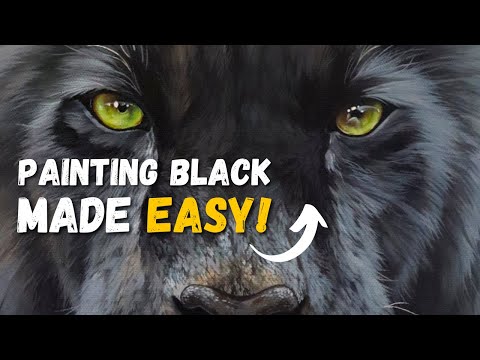 Tips for Painting Black Fur in Acrylic