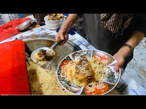 Kabuli pulao recipe in Kabul Afghanistan | Traditional street food of Afghanistan | Qabuli pulao