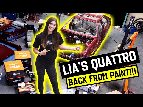 Lia Block’s Audi Ur-Quattro gets PPG Paint and a new 5-cylinder TURBO!