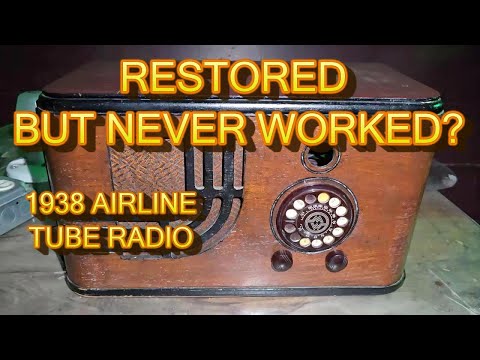 1938 Montgomery Ward Airline 62 346 Tele Dial Radio Recapicide Repair Unfinished Business