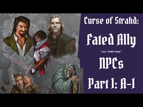 Curse of Strahd Fated Ally NPCs, Part 1: A-I (Arabelle to Ismark) - Resources, Roleplay Tips, & More