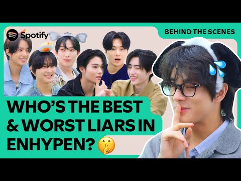 [CC] ENHYPEN predicts the best liar in the team ㅣ Behind the Scenes