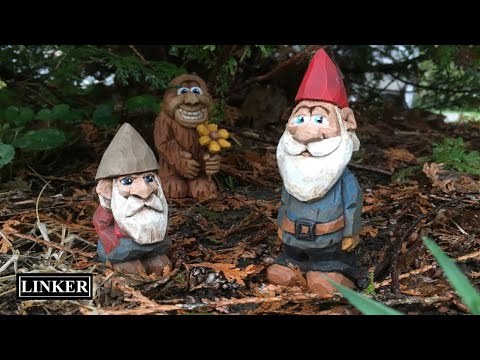 Carve A Gnome From a Block of Wood - Beginners Full Tutorial (DIY)