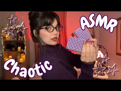 Chaotic Fast and Aggressive ASMR All Around You (Far Away and Upclose, Whispers, Soft Spoken, ++)