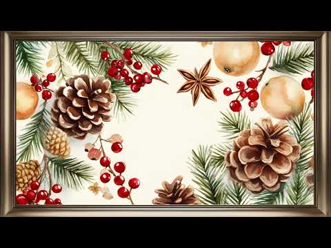 Christmas Tapestry Frame TV Art | Holiday Screensaver Background For Your TV🎄🎀