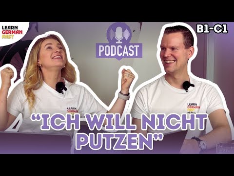Haushalt in Deutschland. 🪣🧹Wer putzt bei uns? - Podcast 🎤 Learn German Fast 🇩🇪