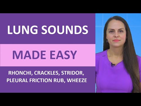 Lung Sounds Made Easy Nursing | Rhonchi, Stridor, Wheeze, Crackles, Pleural Friction Rub NGN NCLEX