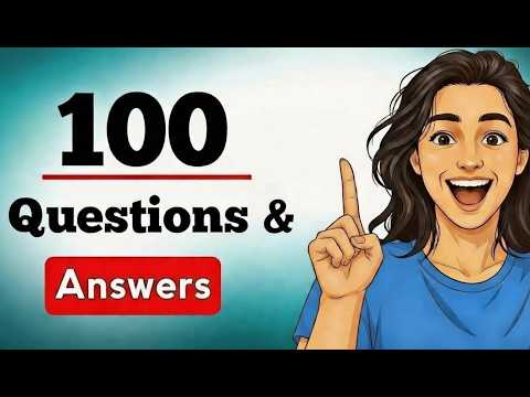 100 English Questions & Answers (B1-C2) | English Listening & Shadowing Speaking Practice