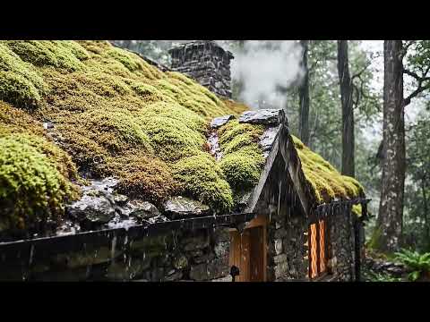 Mossy Cottage in the Rain Ambience HD