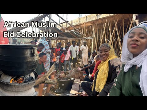 How we Celebrated EID UL ADHA in Ghana Cooking and Sharing FOOD with Family and Friends||Eid Mubarak