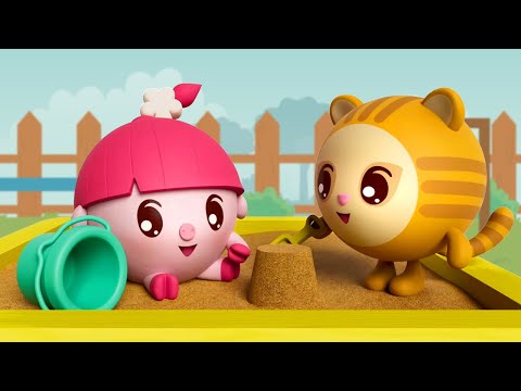 На детской площадке 🎠 — Малышарики — Лучшие серии — Сборник серий об играх и безопасности на улице