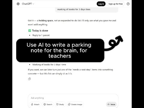 Module 3 - Video 2 - Getting AI to create mental closure without completing tasks, for teachers