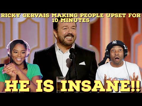 Ricky Gervais S****ING on People for 10 Minutes Reaction | Asia and BJ React
