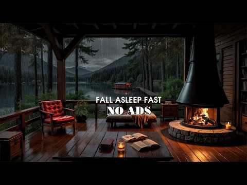 Fall Asleep in Just 3 Minutes 🌧️Gentle Rain Sounds for Deep Sleep & Relaxing Cozy Lakeside Ambience