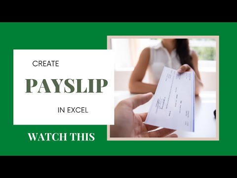 HOW TO CREATE AN AUTOMATED KENYAN PAYSLIP IN EXCEL:  With FREE TEMPLATE