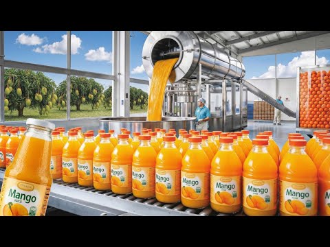 Inside a Modern Mango Juice Factory (Full Process)