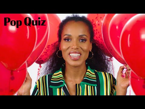 Kerry Washington Plays a Game of Pop Quiz | Marie Claire