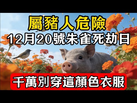 生肖豬必看！明天12月20號「朱雀死劫日」，這天千萬別穿這顏色衣服，否則容易招黴運，家人需註意安全！#佛教 #佛家 #佛法 #佛學知識 #佛學智慧 #修心修行 #佛教文化 #禪悟人生#傳統文化