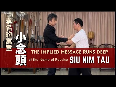 The Implied Message Runs Deep of the Name of Routine - Siu Nim Tau 拳名的寓意 - 小念頭