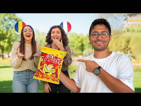 😂 وقتی خارجی ها‌ برای اولین بار پفک خوردن!