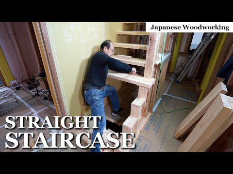 Half-Open Stairs? I Build My First Straight Staircase in 15 years [Season 3 - Part 10]