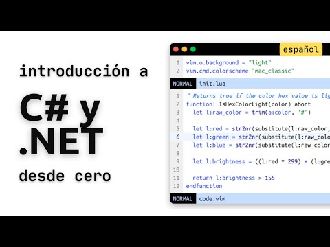 [Spanish] Introduction to C# and .NET