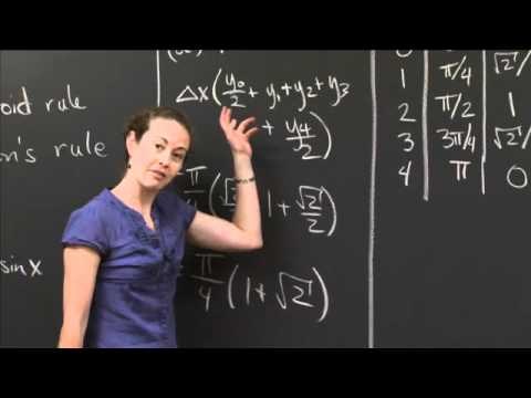 Using the Trapezoid and Simpson's rules | MIT 18.01SC Single Variable Calculus, Fall 2010