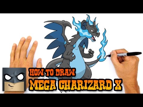 Learn to Draw Mega Charizard X | Simple Pokémon Tutorial