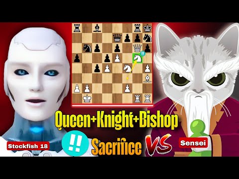 Stockfish 18 PLAYED 5000 Elo Game Where He Sacrificed Everything Against Sensei | Stockfish Chess