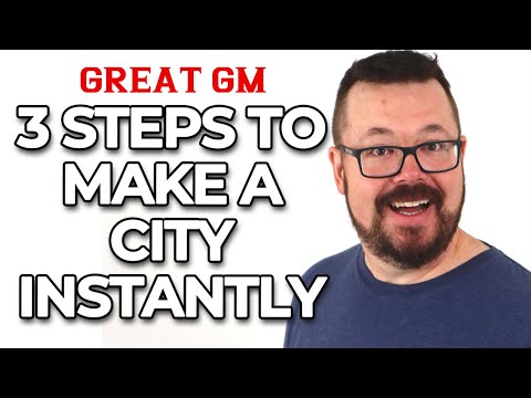 Design a RPG City in Three Steps: A Guide for Game Masters