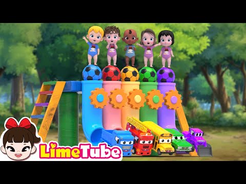 Color Balls & Five Little Monkeys Jumping On The Bed | Fun Kids Songs & Learning Colors| LimeAndToys