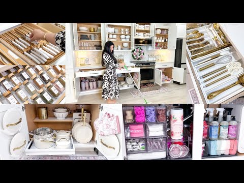 ULTIMATE KITCHEN ORGANIZATION | Satisfying Clean and Kitchen Restock Organizing on A Budget