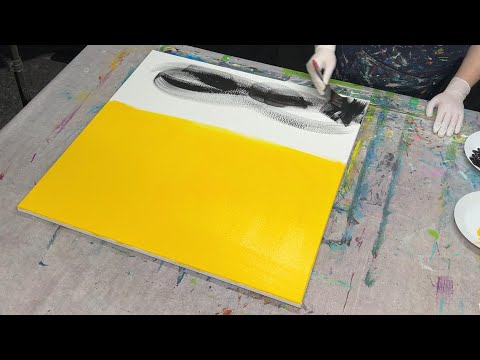 Dry Brush Technik & Farbverlauf | abstrakte Acrylmalerei - auch für Anfänger