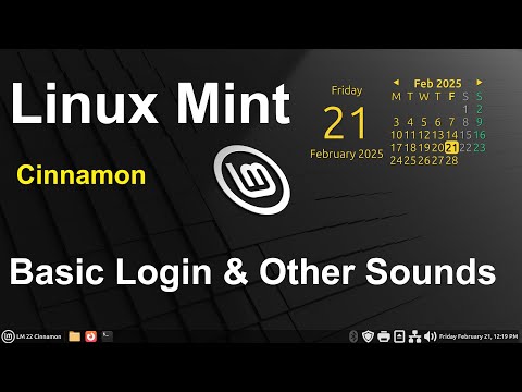 Linux Mint Cinnamon - Basic Startup &amp; other sounds.