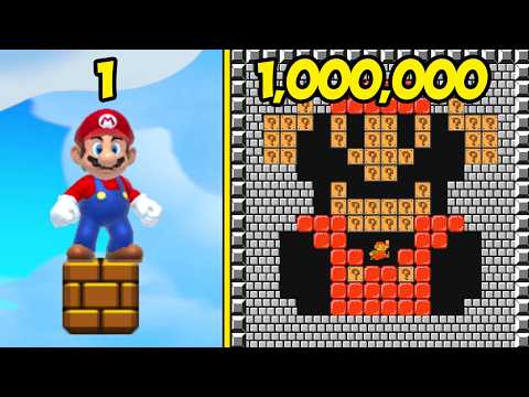 1 vs 1,000,000 Blocks in Mario Maker 2