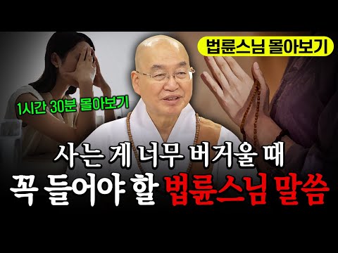 법륜스님 몰아보기💥 사는 게 너무 버거울 때 꼭 들어야 할 법륜스님 말씀 │'법륜스님' 편🙏 [명법문만 모았다! 명중명💡] #법륜스님 #즉문즉설 #인생조언