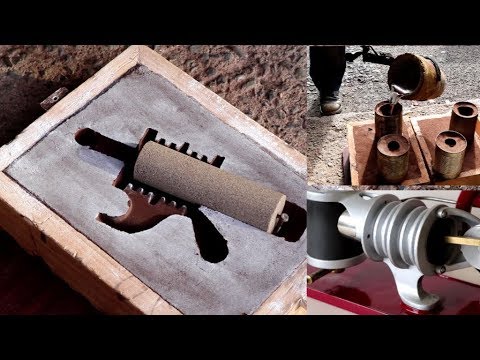 Metal Casting at Home Part 78 Full Details. Sand Preparation, Moulding ,Cores, Casting.