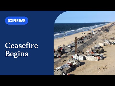 Thousands of Palestinians return to Gaza's north as the ceasefire begins | ABC NEWS
